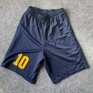 Alleson Sport Athletic Shorts #80185 Blue Small 100% Polyester